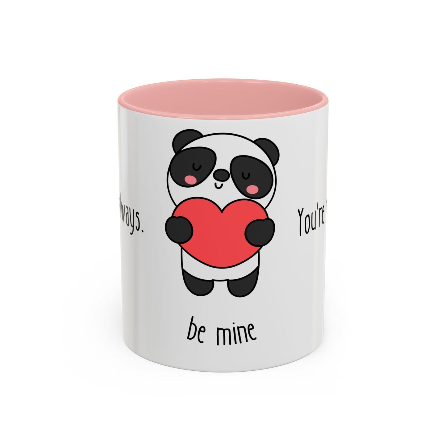 Panda, Be Mine - Accent Coffee Mug (11, 15oz) - 11431