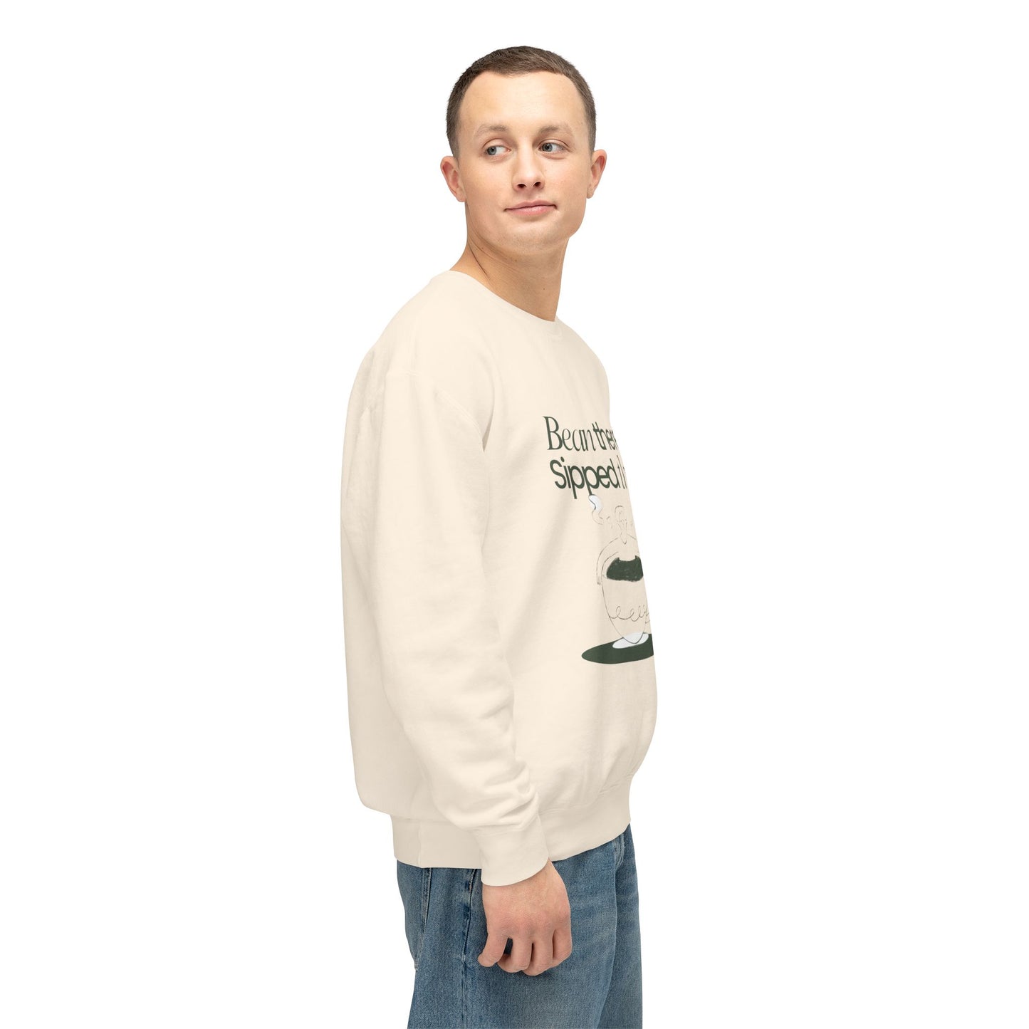Coffee, Bean There, Sipped That - Unisex Lightweight Crewneck Sweatshirt - 11312
