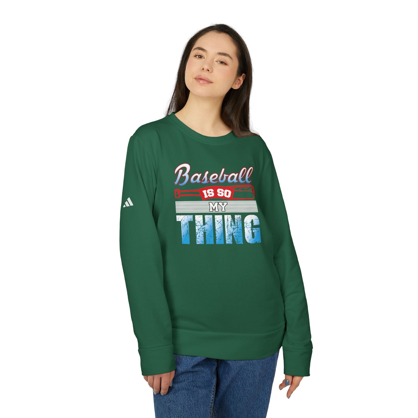Baseball Is My Thing - adidas Unisex Fleece Crewneck Sweatshirt - 14099