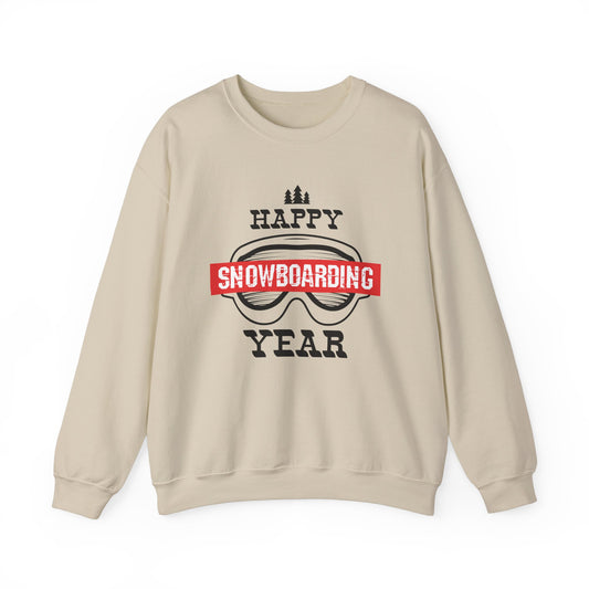 Happy Snowboarding Year - Unisex Heavy Blend™ Crewneck Sweatshirt