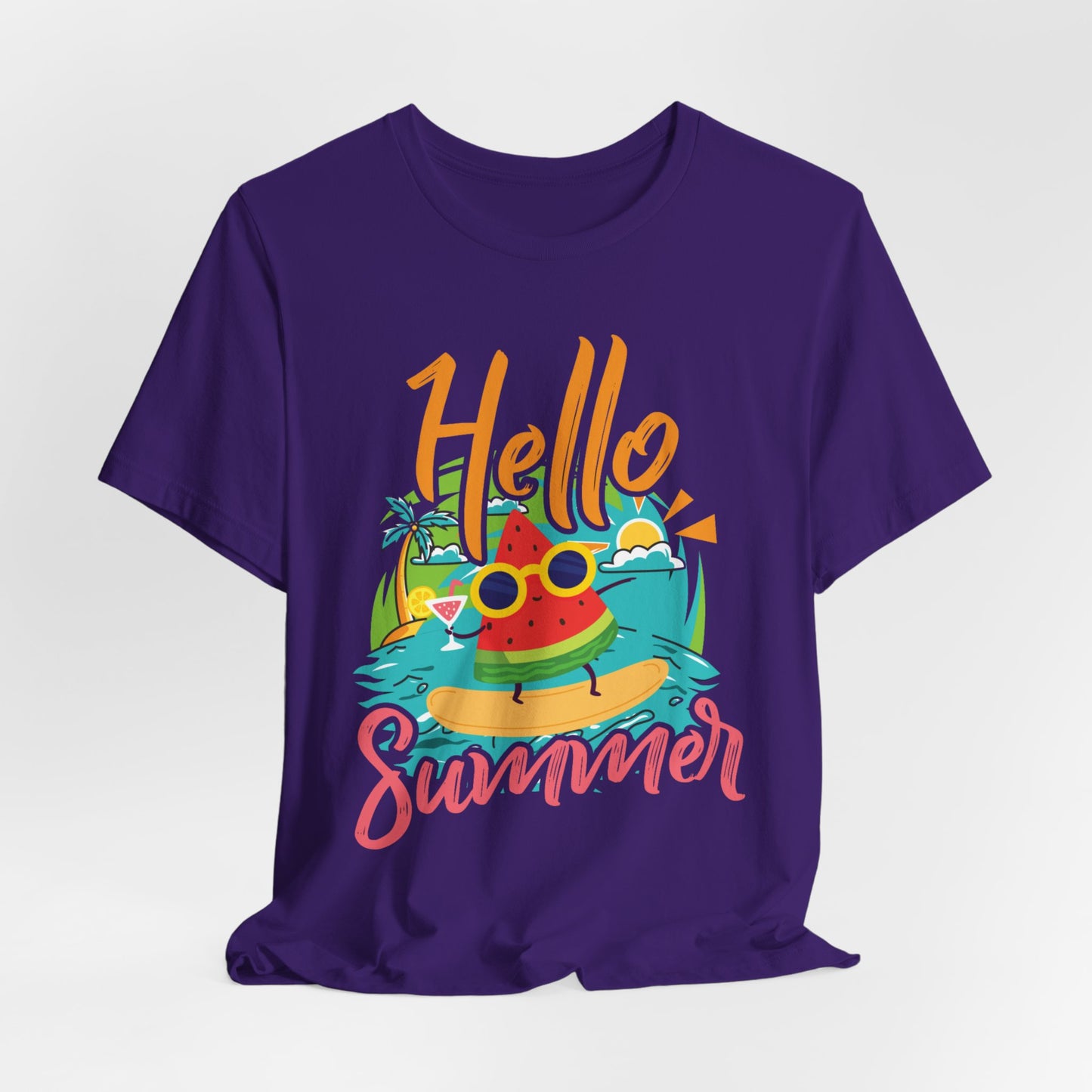Hello Summer - Unisex Jersey Short Sleeve Tee - 13089