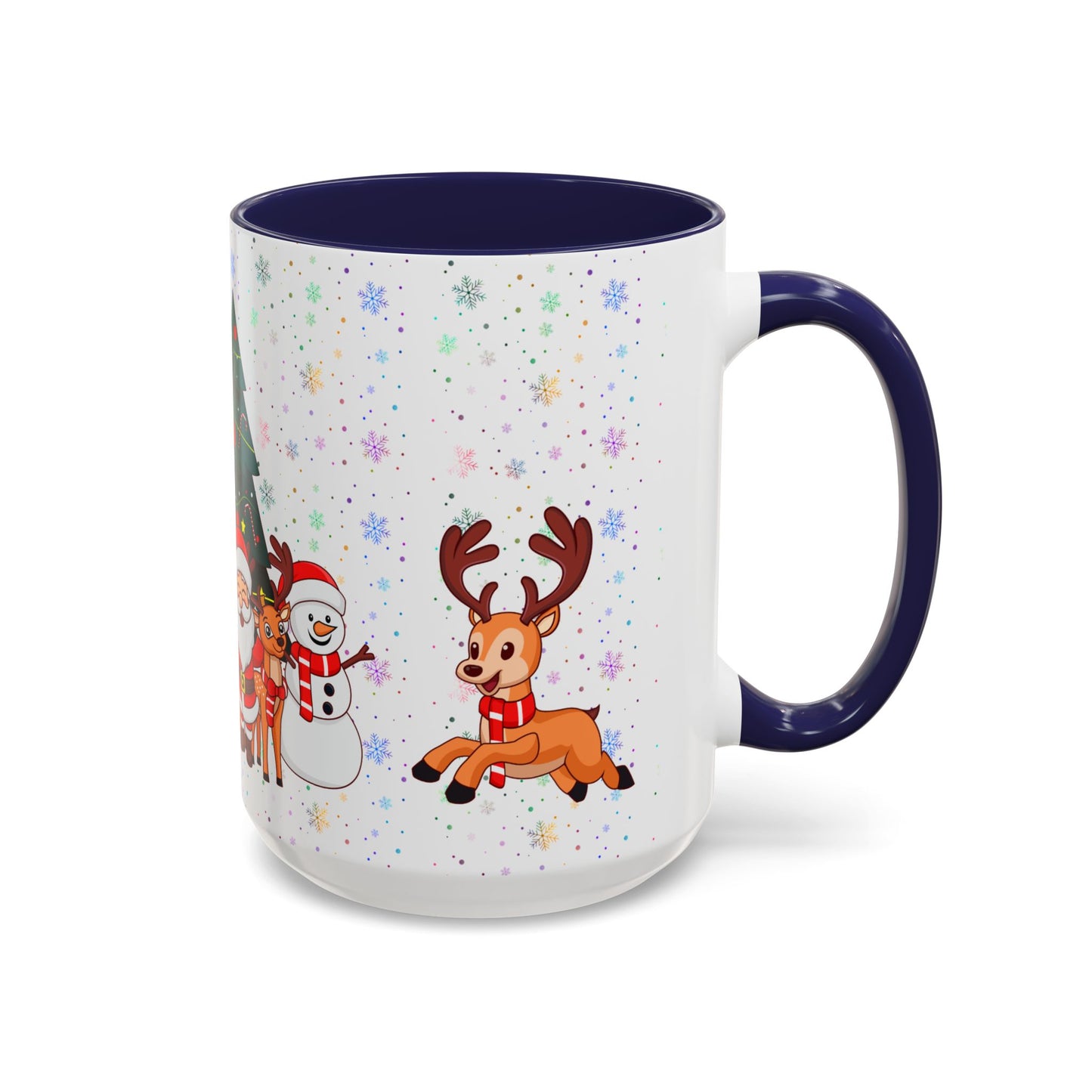 Christmas Party,  Santa,  Snowman, & Reindeer -  Accent Coffee Mug (11, 15oz) - 10428