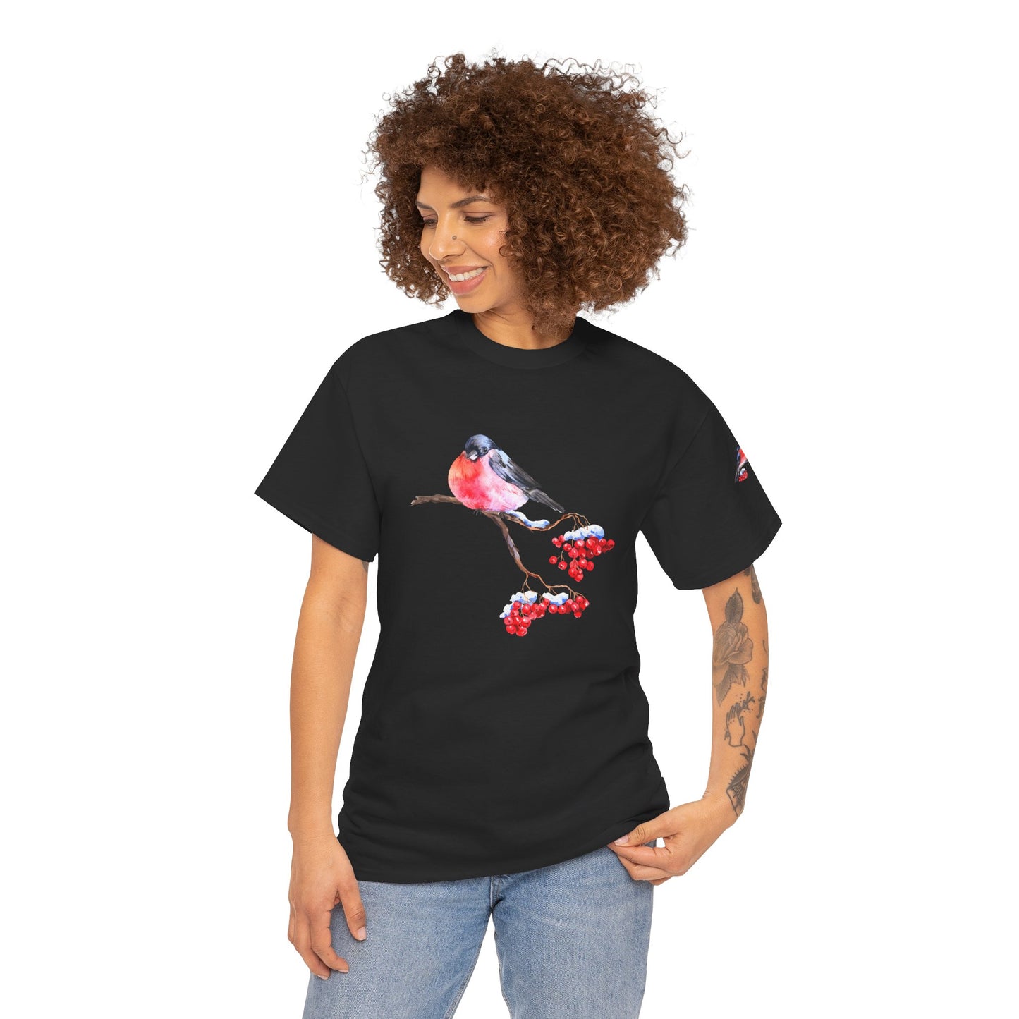 Bird & Cherry - Unisex Heavy Cotton Tee - 10345