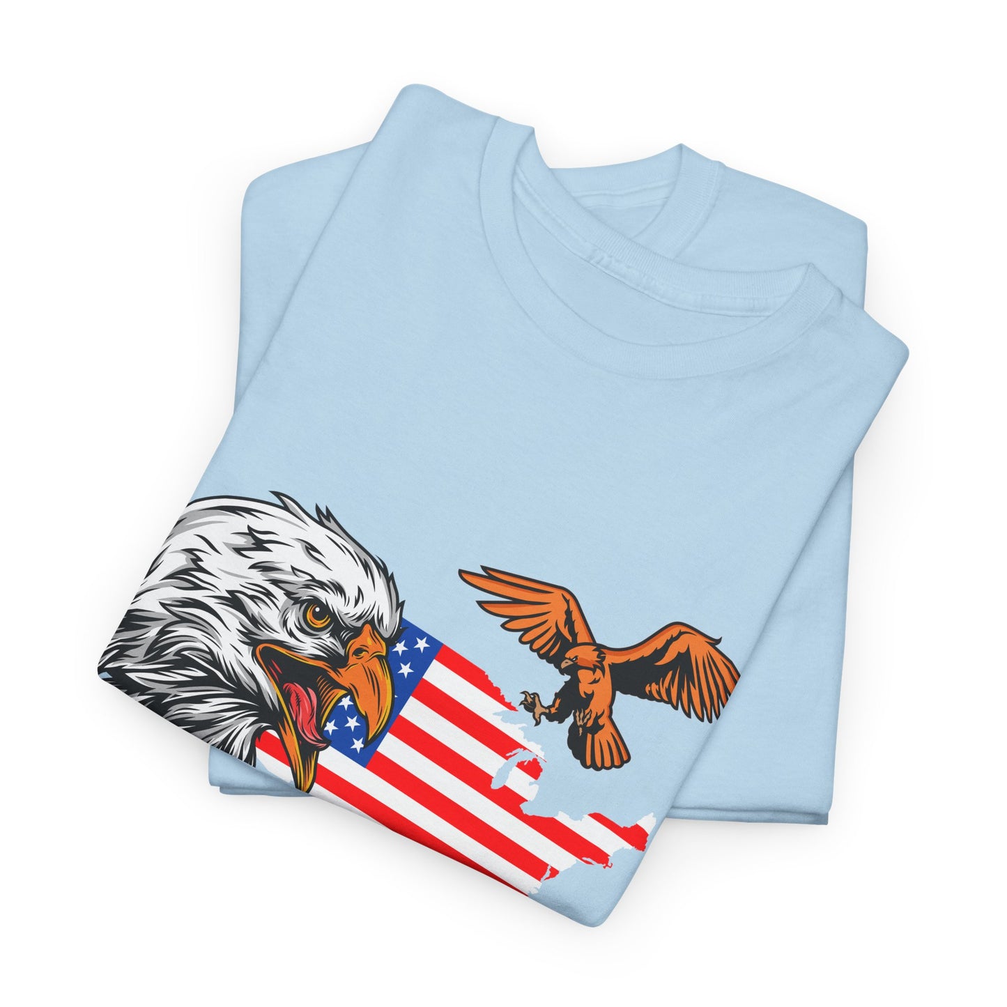 Unisex Heavy Cotton Tee with "Forever Free" Design - Perfect for Patriotic Events, July 4th Celebrations, Gifts, Summer Wear, Casual Outfits - 13692