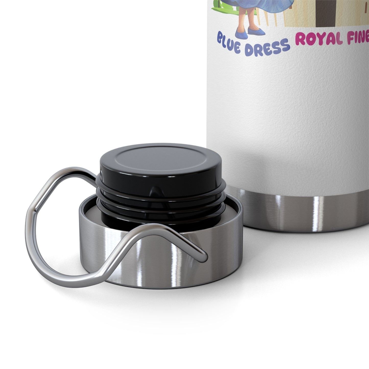 Blue Dress Princess, Royal Finesse - Copper Vacuum Insulated Bottle, 22oz - 11636