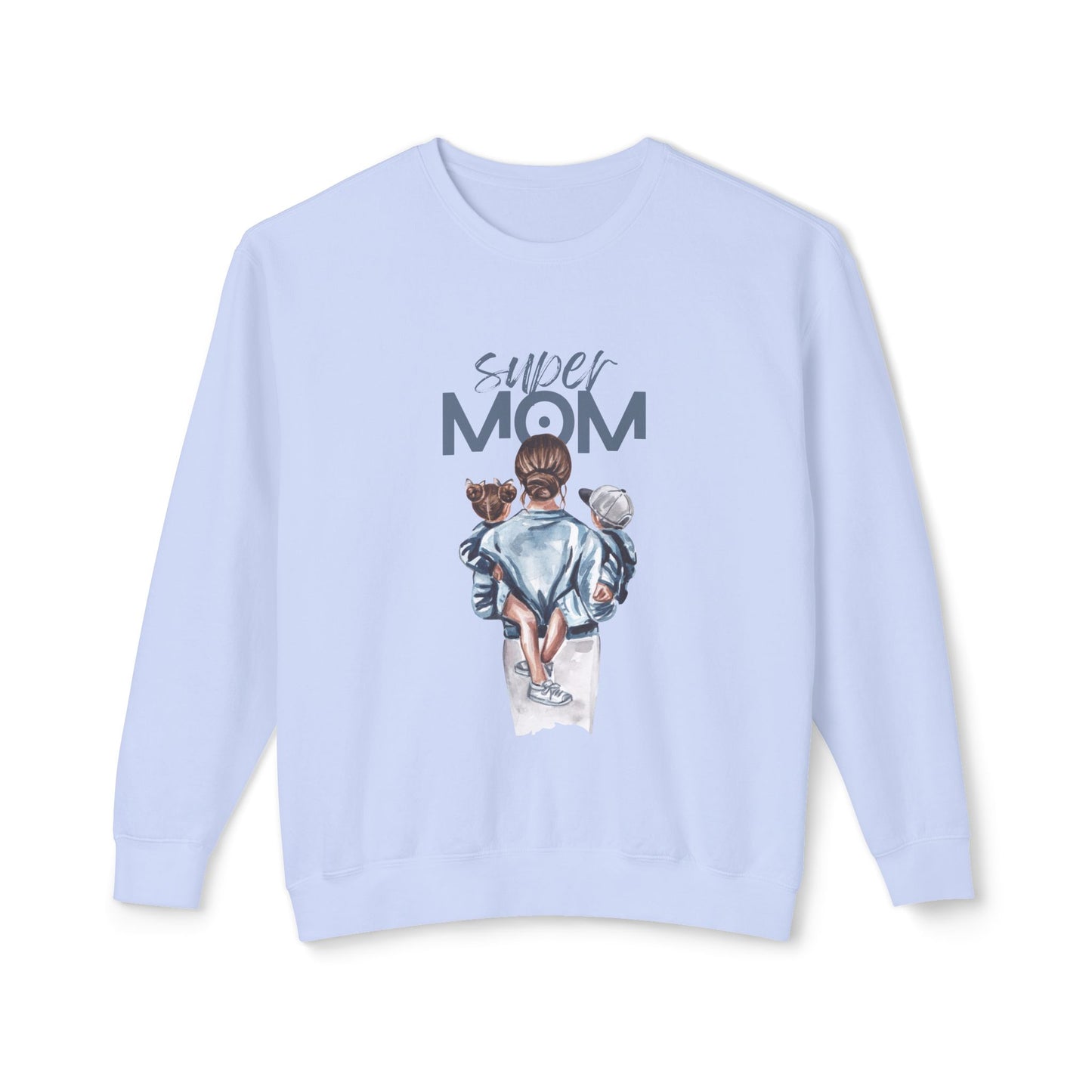 Super Mom - Unisex Lightweight Crewneck Sweatshirt - 10593