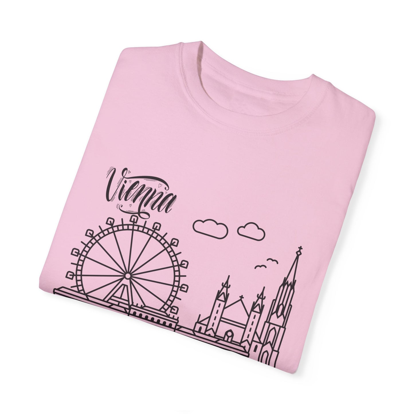 Vienna Unisex Garment-Dyed T-Shirt - Travel Souvenir Tee - 12205