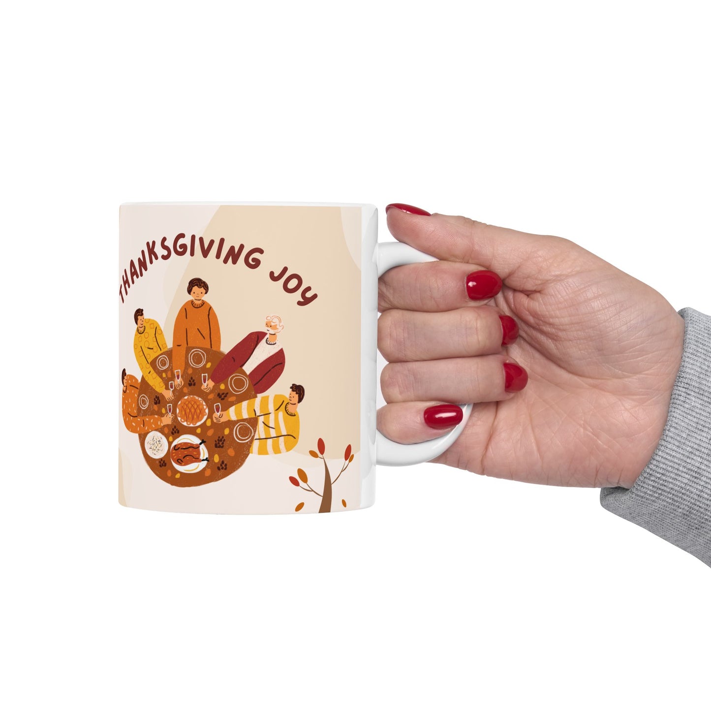 Sharing Love & Laughter, Thanksgiving Joy - Ceramic Mug, (11oz, 15oz) - 10896
