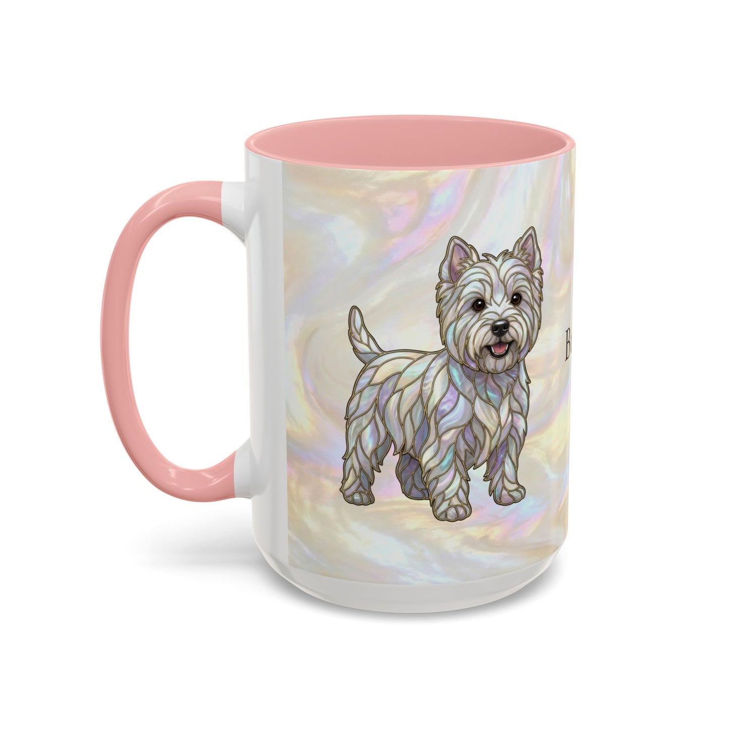 Westie Accent Coffee Mug – Stained Glass Design 11/15oz - 14650