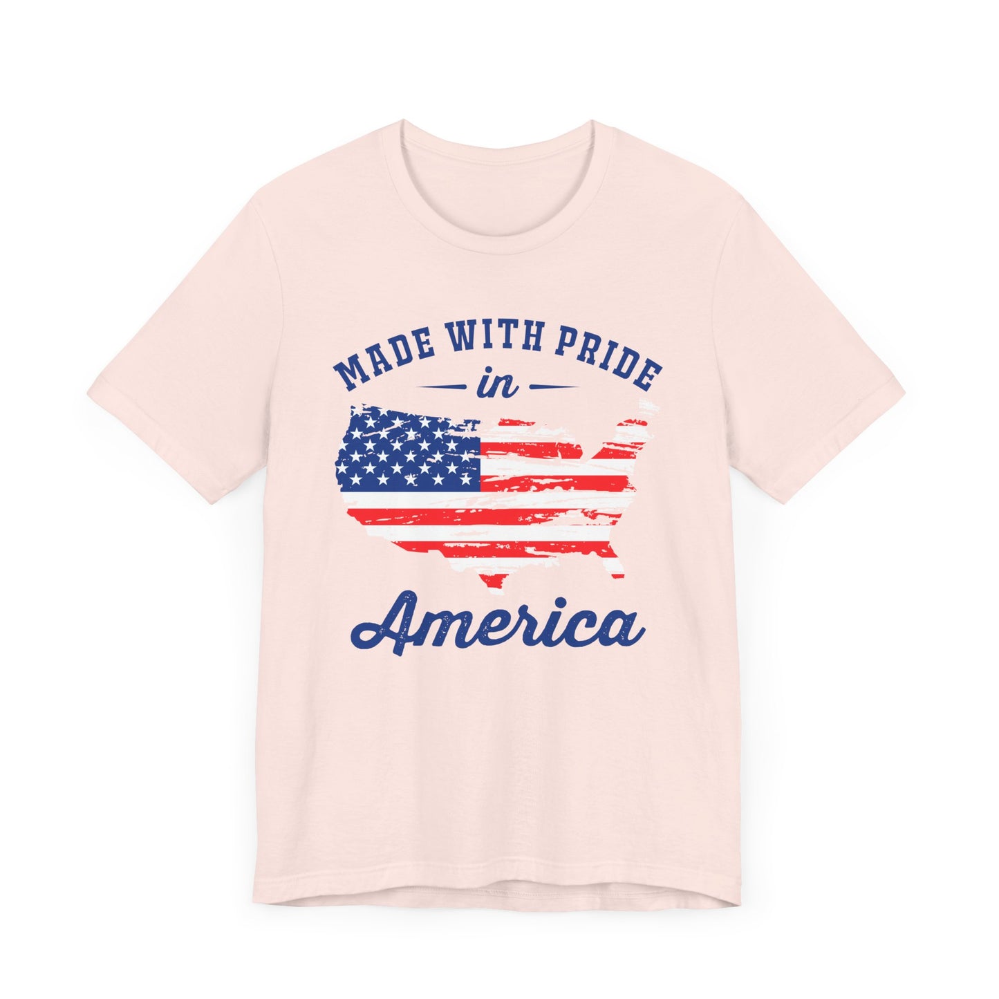 American Pride Unisex Tee, Patriotic Shirt, USA Pride Tee, Independence Day Apparel, Gift for Veterans, Summer Fashion - 13693