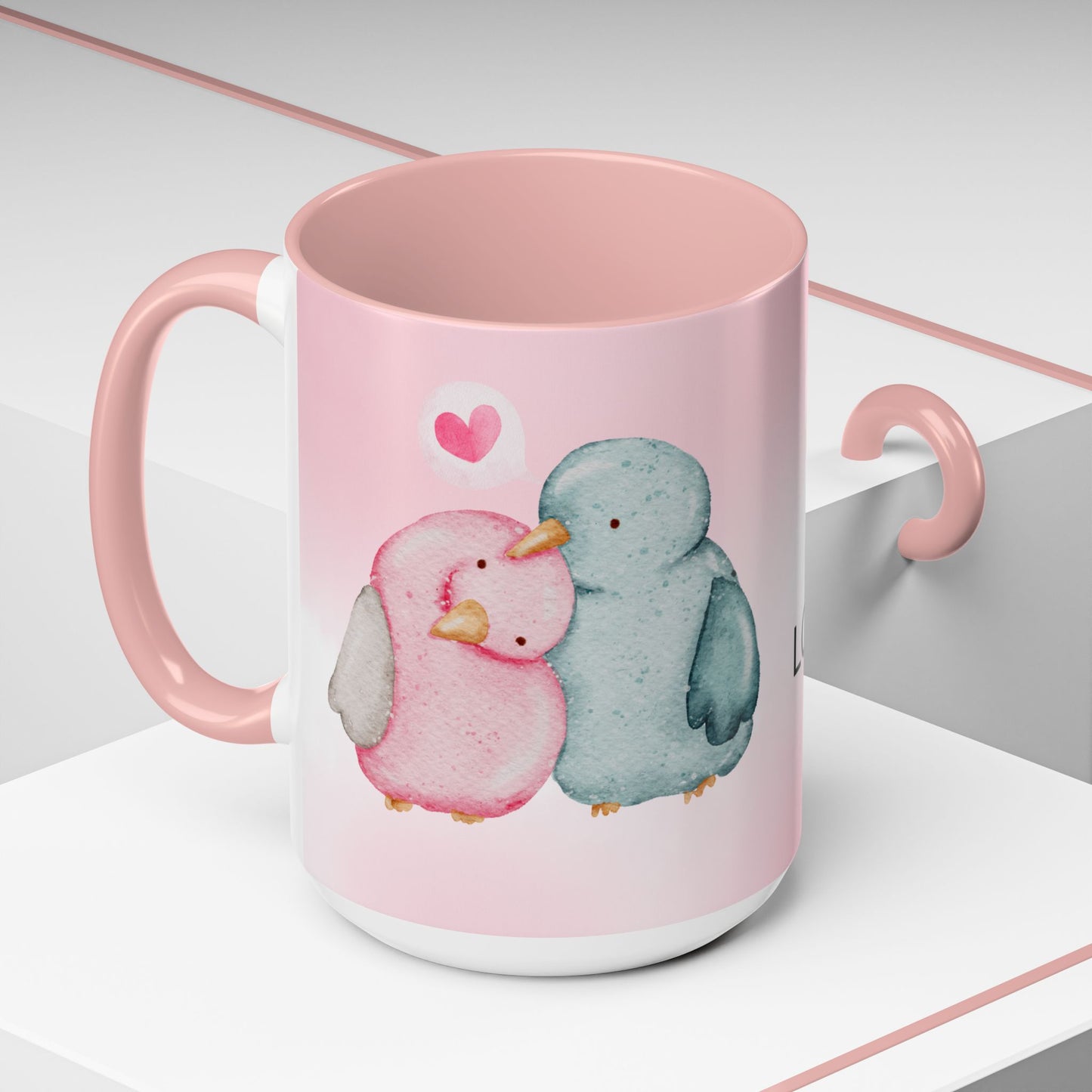 Male and Female Penguins, I will Always Love You - Accent Coffee Mug (11, 15oz) - 11018