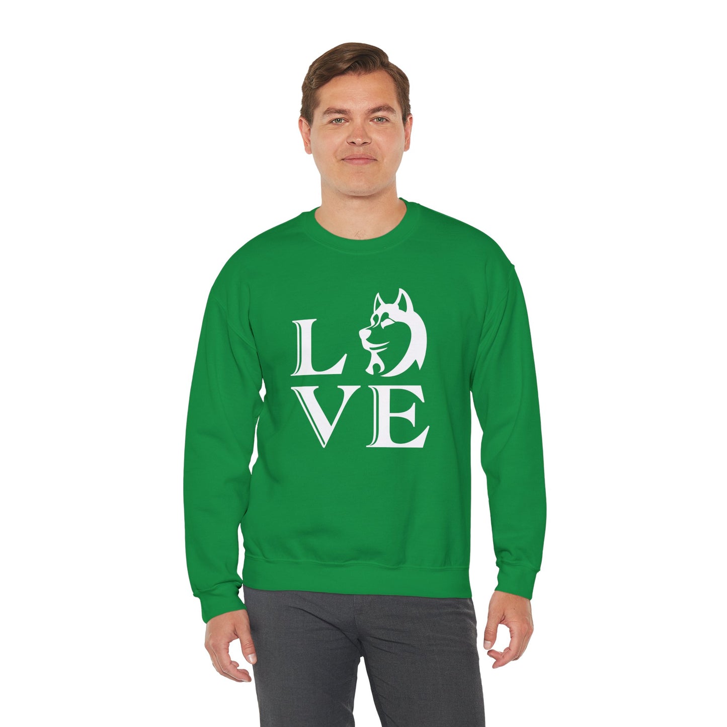 A dog's Love is Pure, Loyal, and Forever  - Unisex Heavy Blend™ Crewneck Sweatshirt