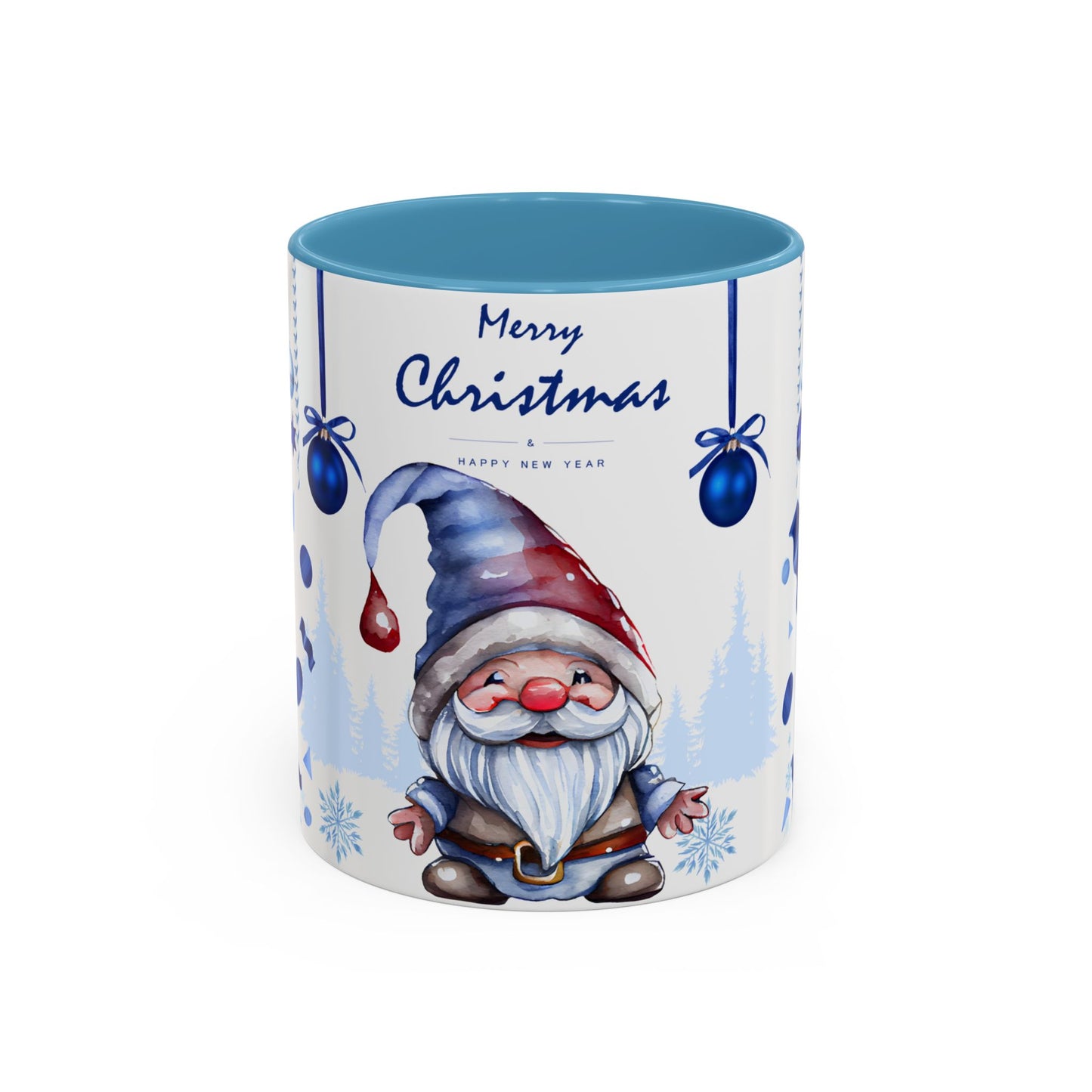 Blue Christmas - Accent Coffee Mug (11, 15oz)