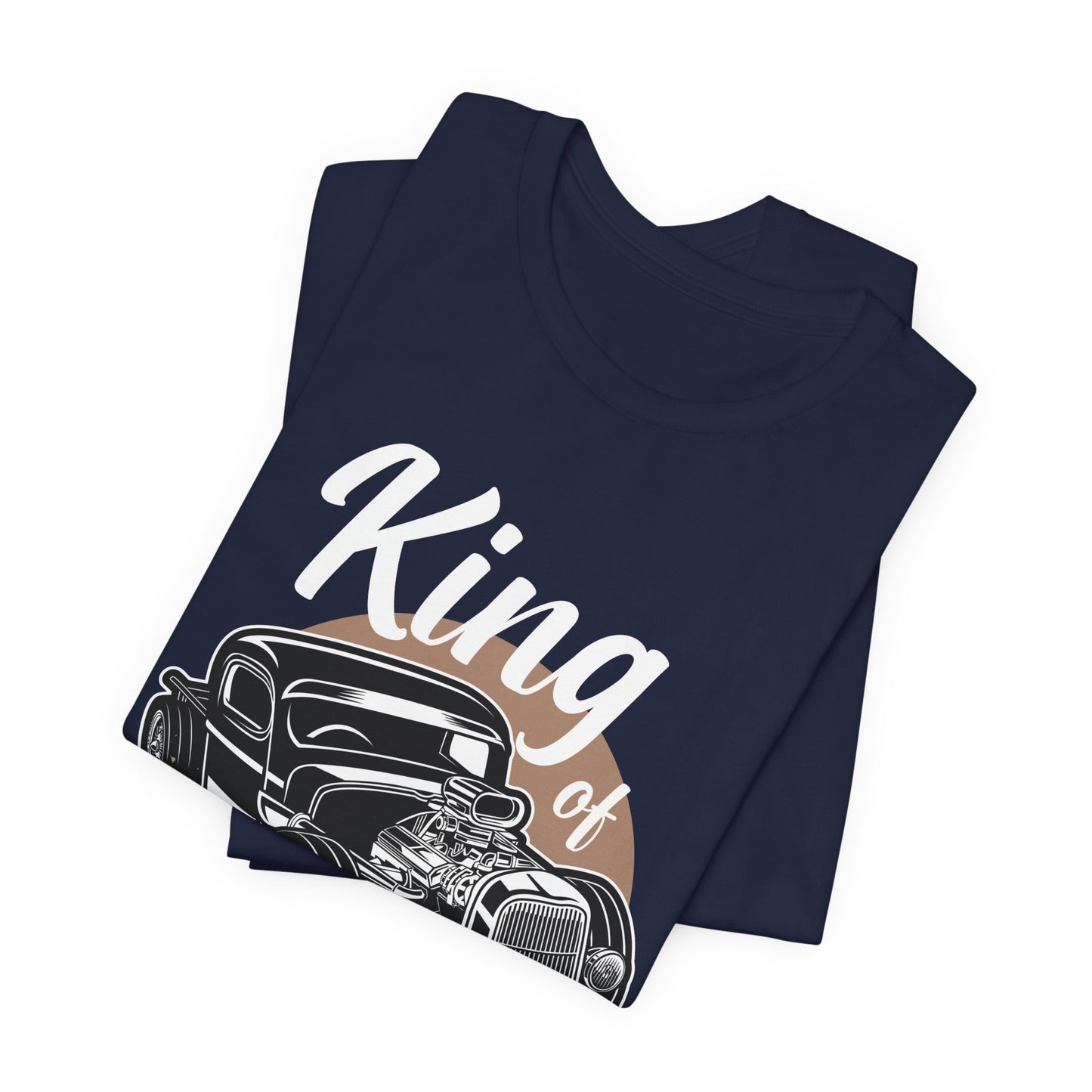 King of the Road, Vintage Custom Engine - Unisex Jersey Short Sleeve Tee - 13007