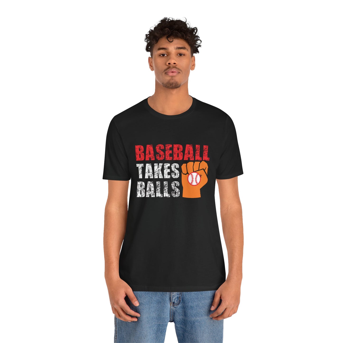 Baseball Takes Balls - Unisex Jersey Short Sleeve Tee - 13908
