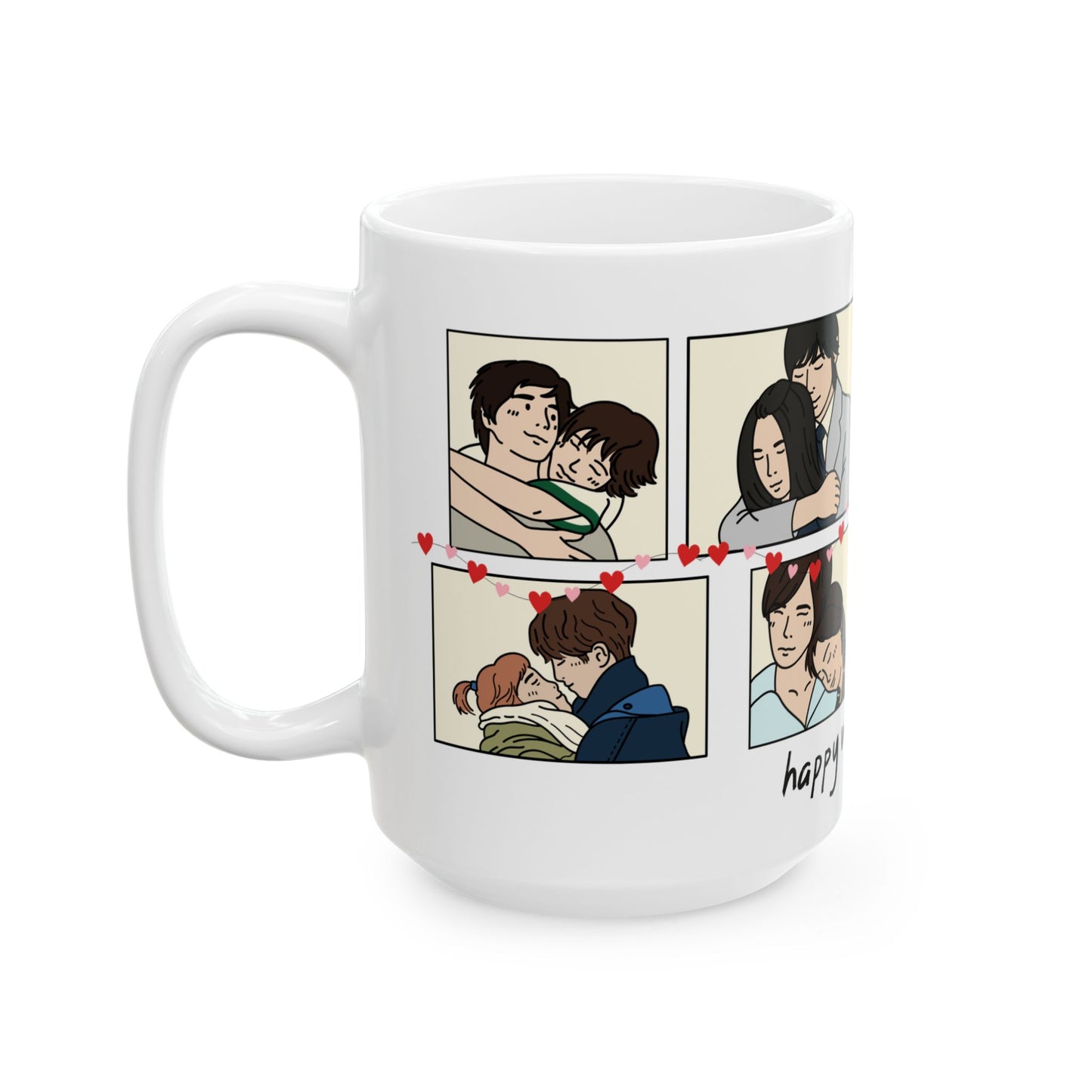 Happy Valentine's Day - Ceramic Mug, (11oz, 15oz) - 11575
