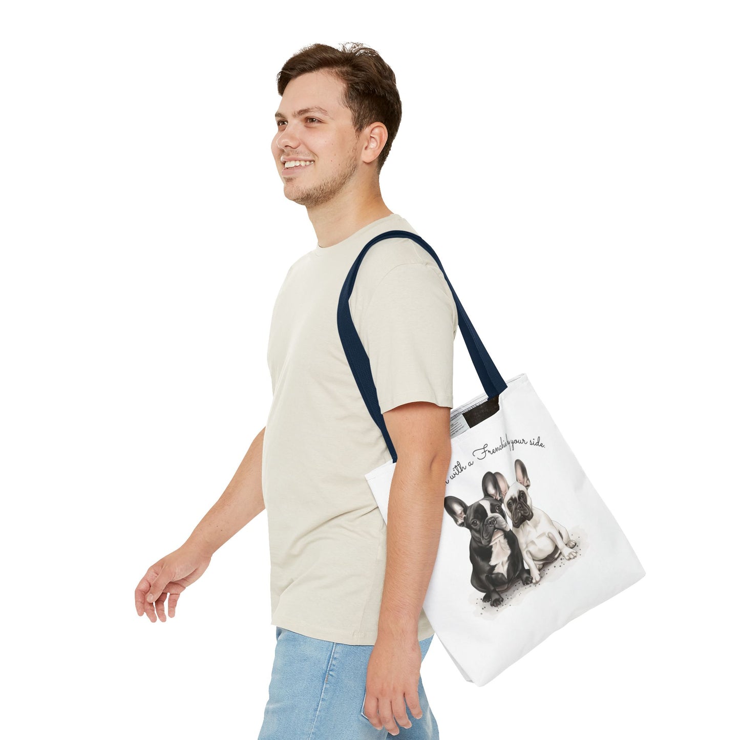 Life is Better With a Frenchie By Your Side. - Tote Bag - 10477