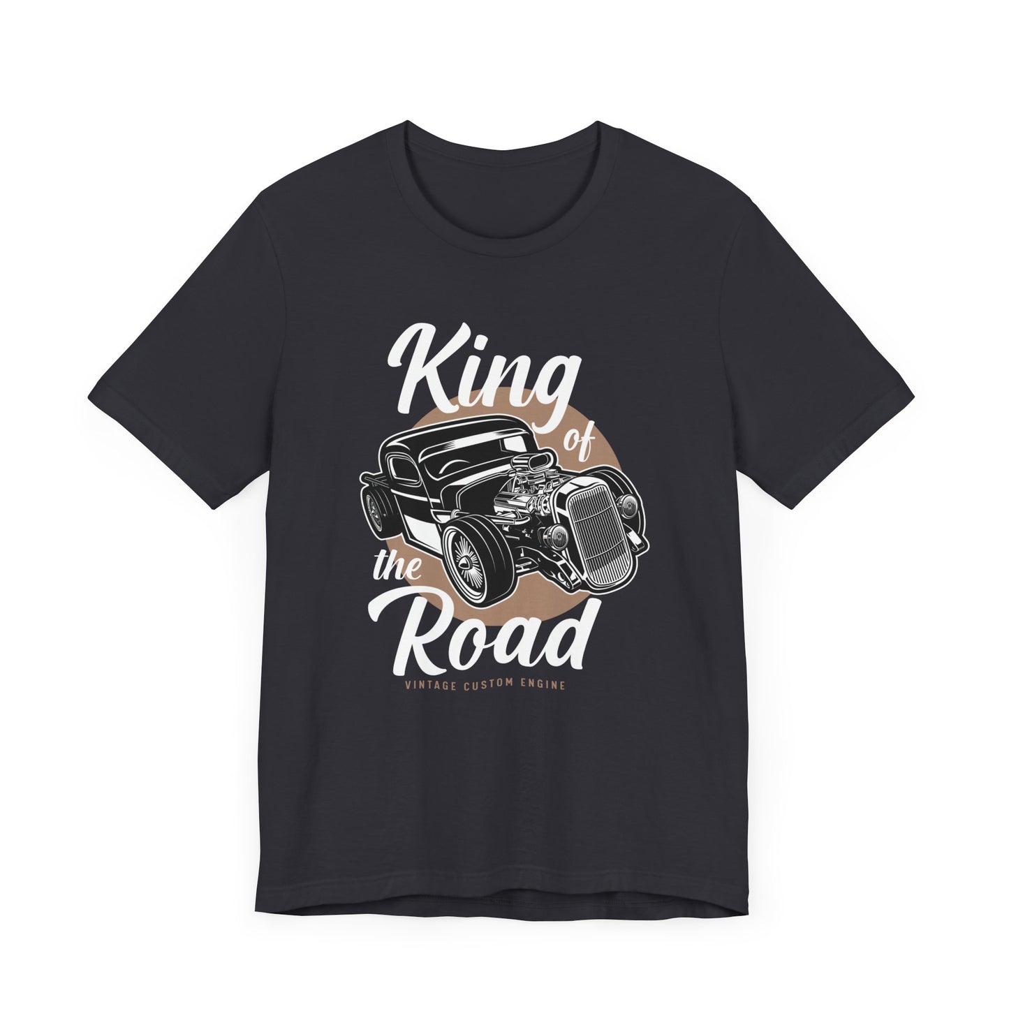 King of the Road, Vintage Custom Engine - Unisex Jersey Short Sleeve Tee