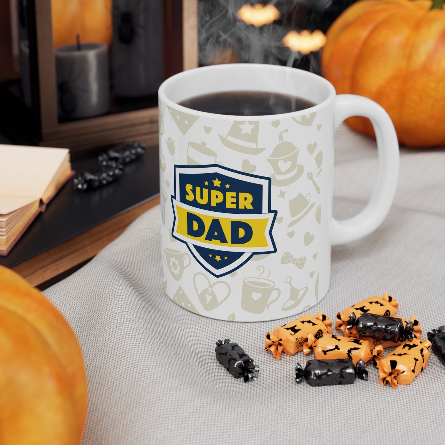 Super Dad Ceramic Mug - Perfect Gift for Father's Day, Coffee Lovers, Birthdays, Family Gatherings, and Everyday Use - 14004
