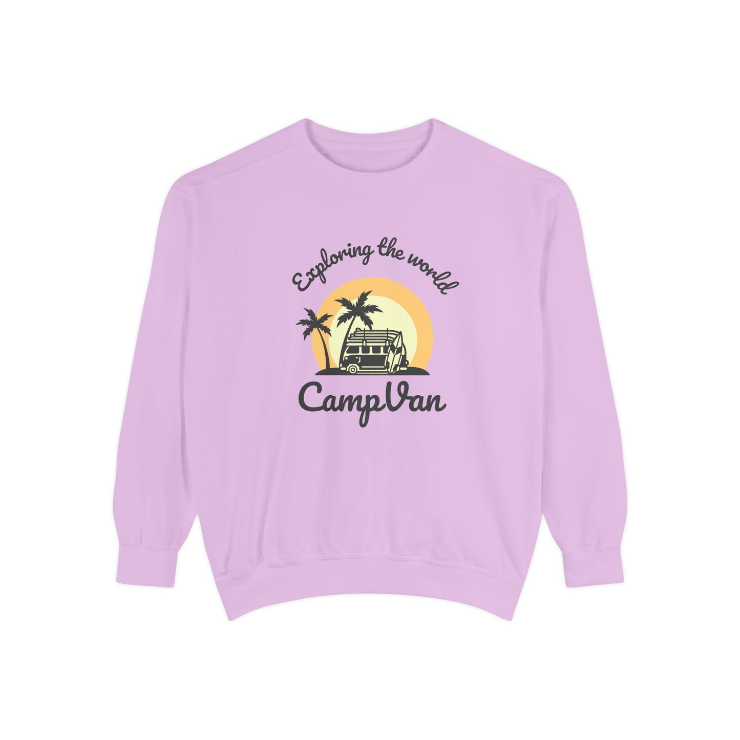 Exploring the World - Unisex Garment-Dyed Sweatshirt - 10742