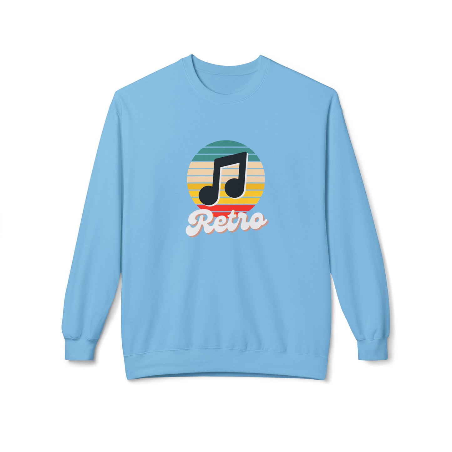 Retro Music - Unisex Midweight Softstyle Fleece Crewneck Sweatshirt - 10606