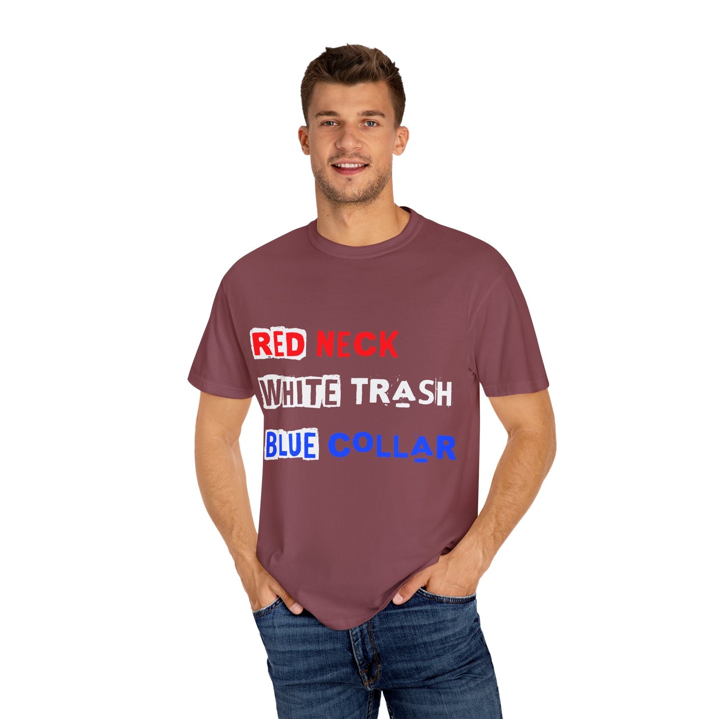 Redneck White Trash Blue Collar T-Shirt, Funny Graphic Tee, Casual Wear, Gift for Friends, Humor Apparel - 13517