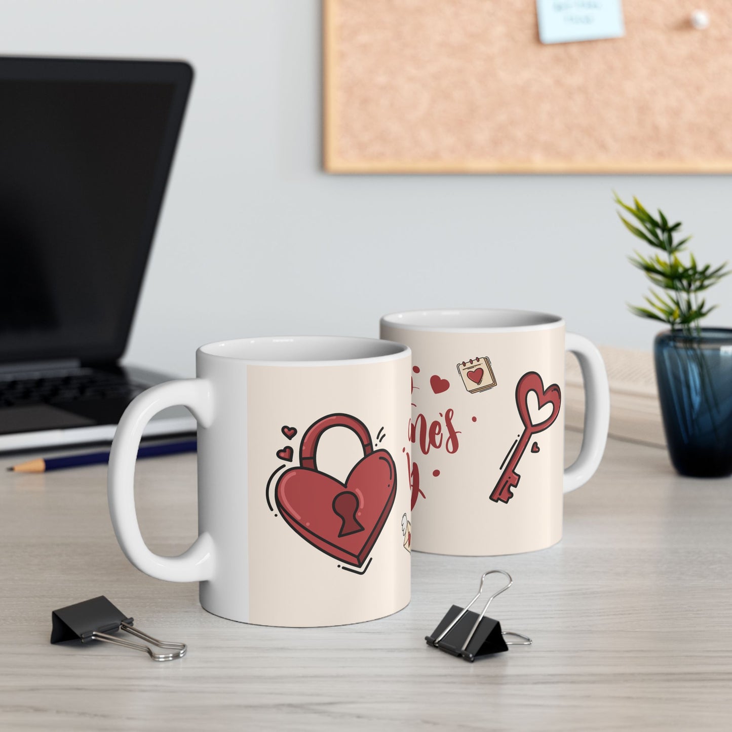 Happy Valentine's Day - Ceramic Mug, (11oz, 15oz) - 11016