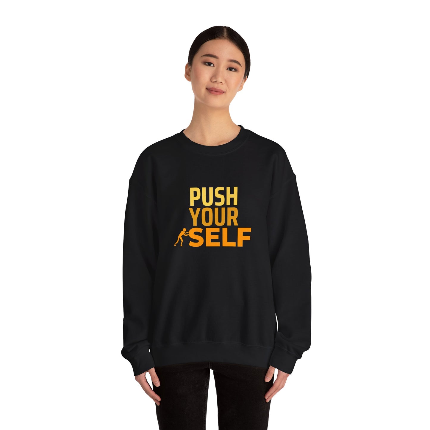 Push Yourself - Unisex Heavy Blend™ Crewneck Sweatshirt - 10591