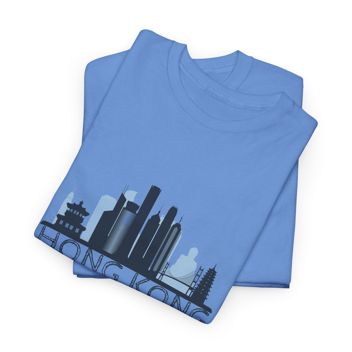 Hong Kong Unisex Heavy Cotton Tee | Casual Travel Shirt - 12042