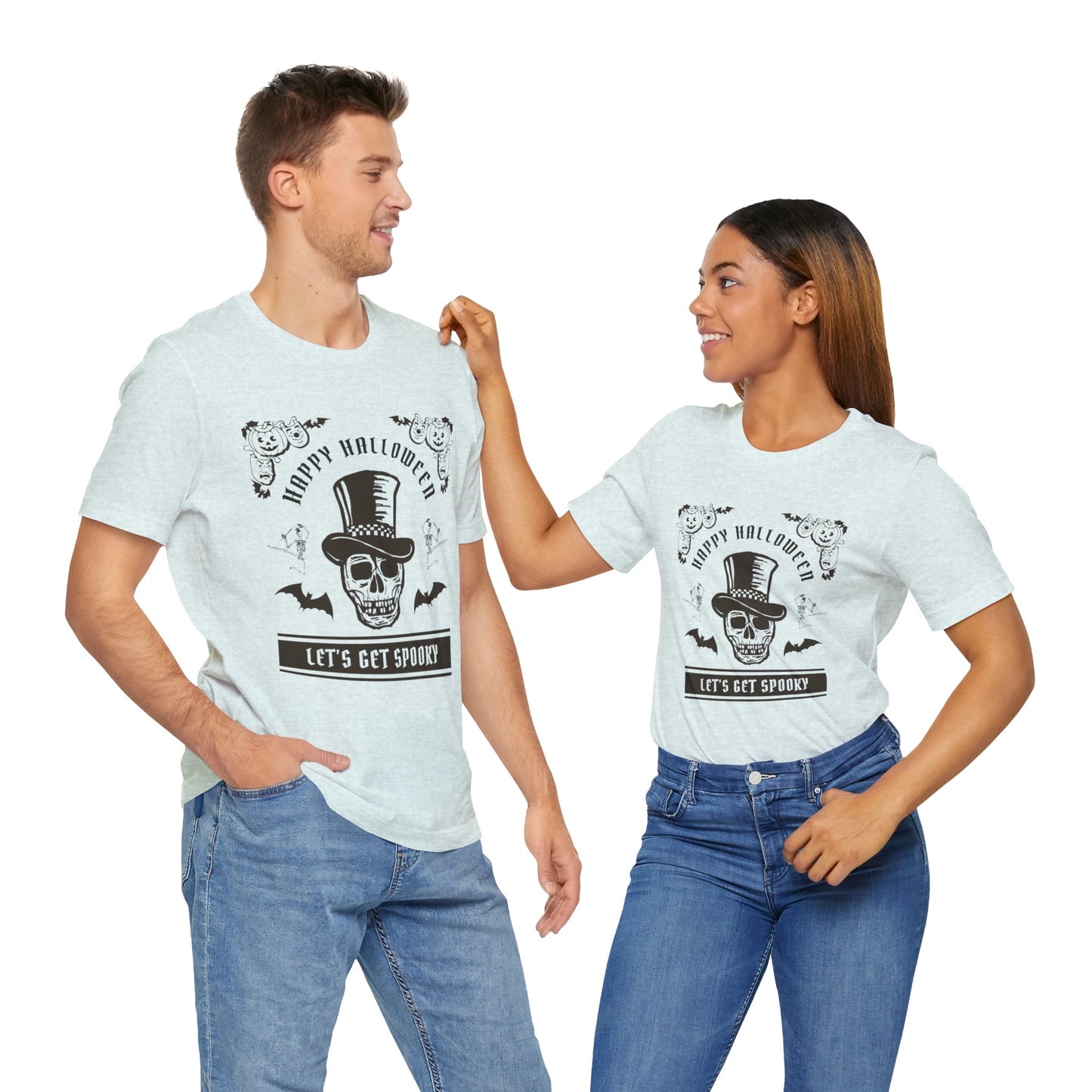 Happy Halloween, Let's Get Spooky - Unisex Jersey Short Sleeve Tee