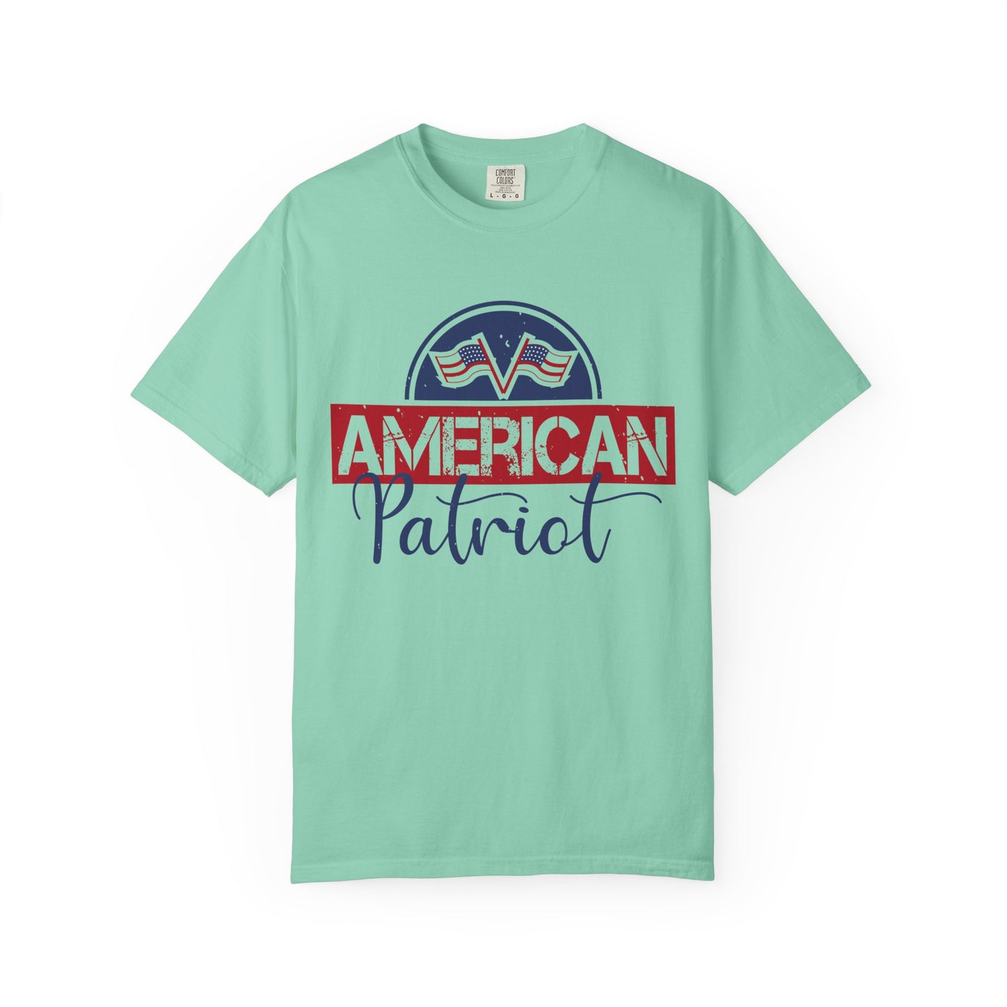 American Patriot Garment-Dyed T-Shirt, USA Pride Tee, 4th of July Shirt, Americana Apparel, Unisex Casual Wear - 13813