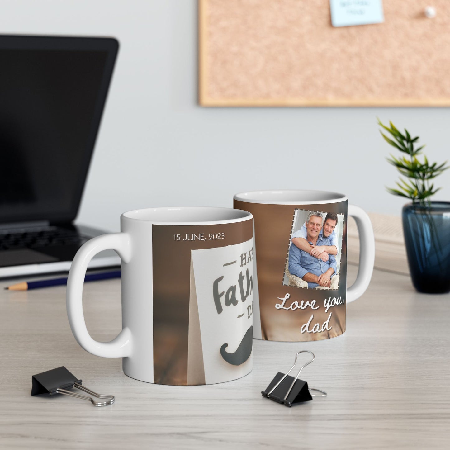 Love You Dad Ceramic Mug – Perfect Gift for Dad, Motivational Coffee Cup, Funny Mug for Father's Day - 14022