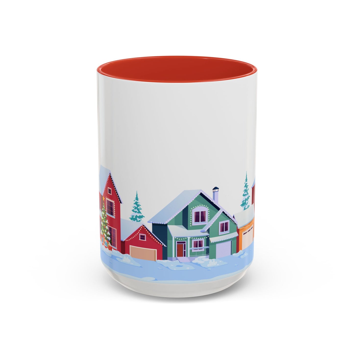 Winter Houses - Accent Coffee Mug (11, 15oz) - 10441