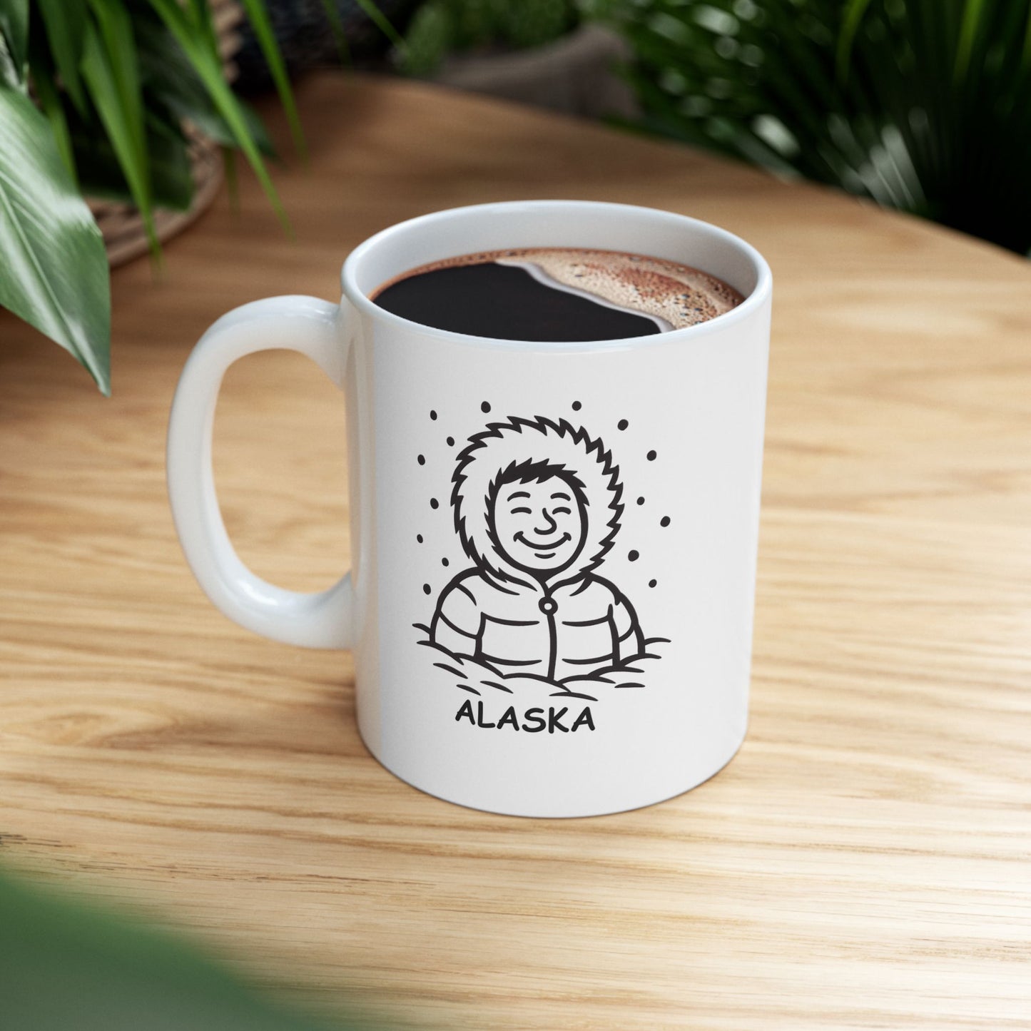 "Alaska: Where the snow is deep and the people are deeper." Ceramic Mug, 11/15oz - 12989