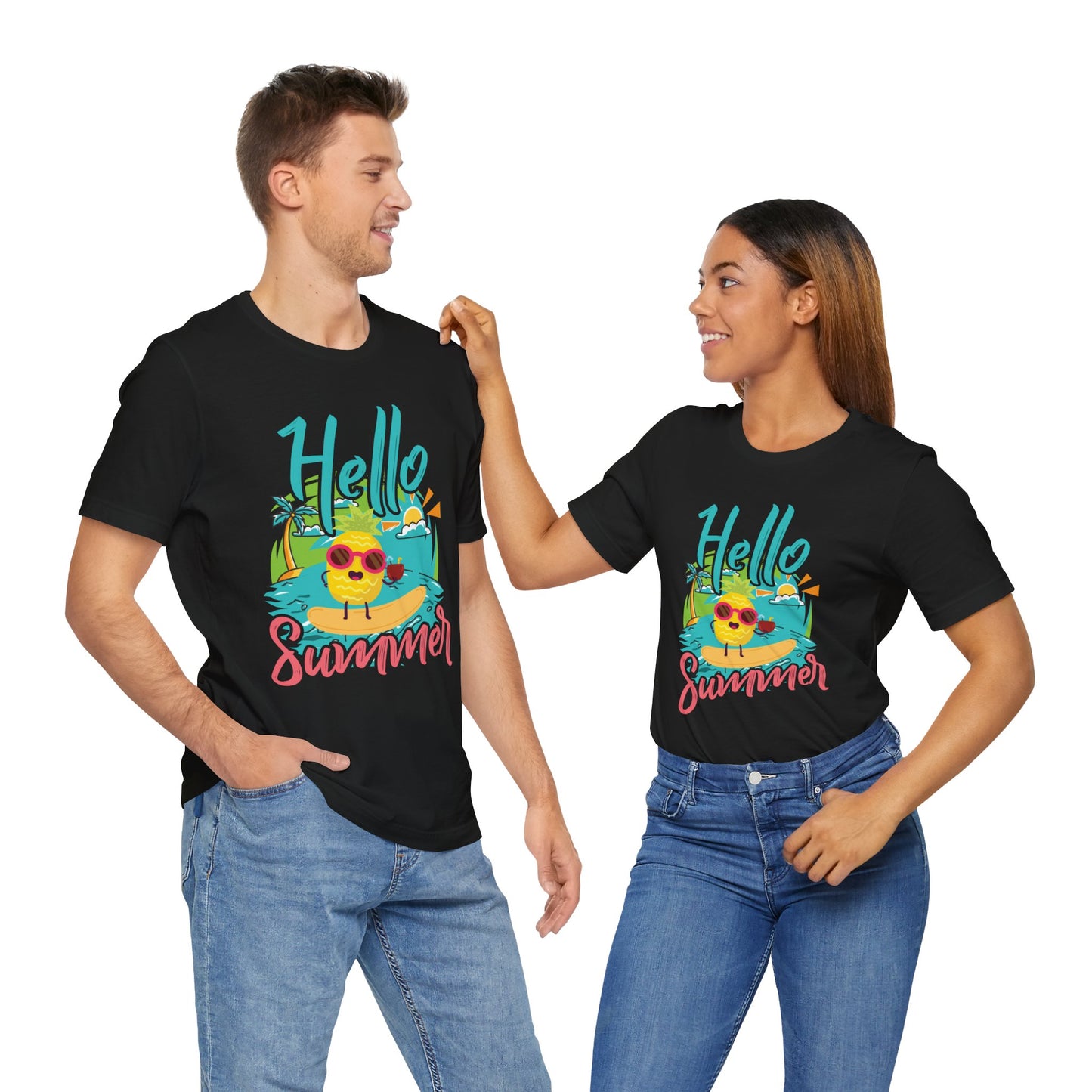 Hello Summer - Unisex Jersey Short Sleeve Tee - 13088