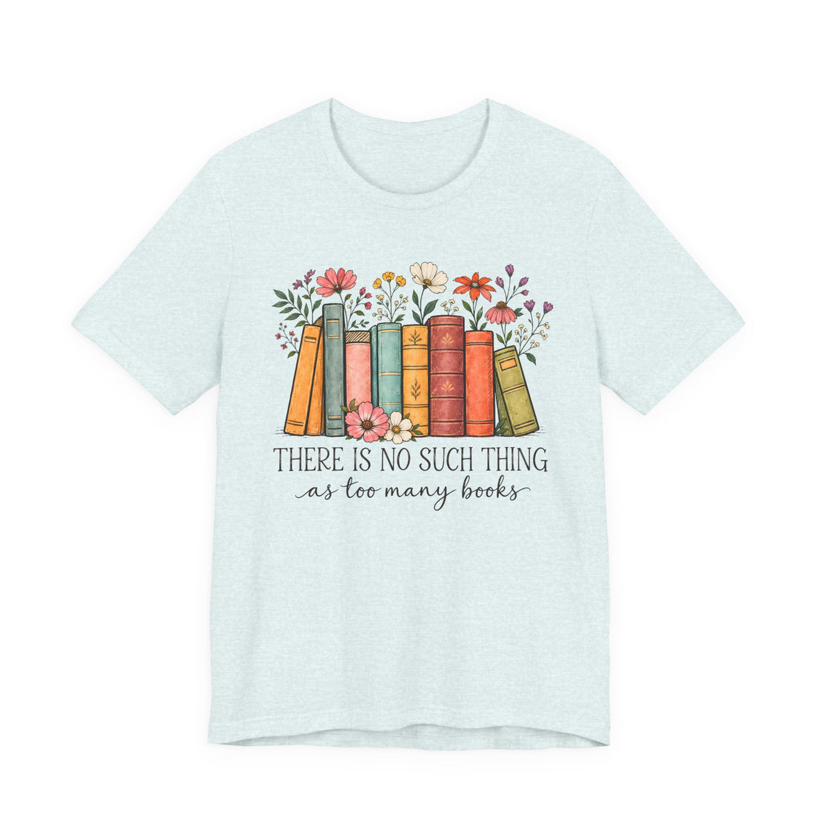 Book Lover T-Shirt,  Vintage Floral Bookshelf Tee - 14524