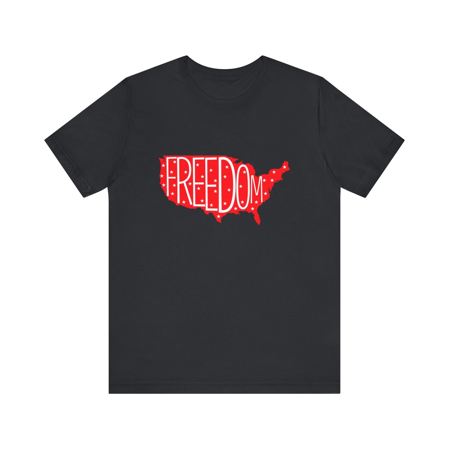 USA Freedom Tee - Comfortable Unisex Jersey Short Sleeve T-Shirt, Perfect for Independence Day, Casual Wear, Gifts, 4th of July - 13652
