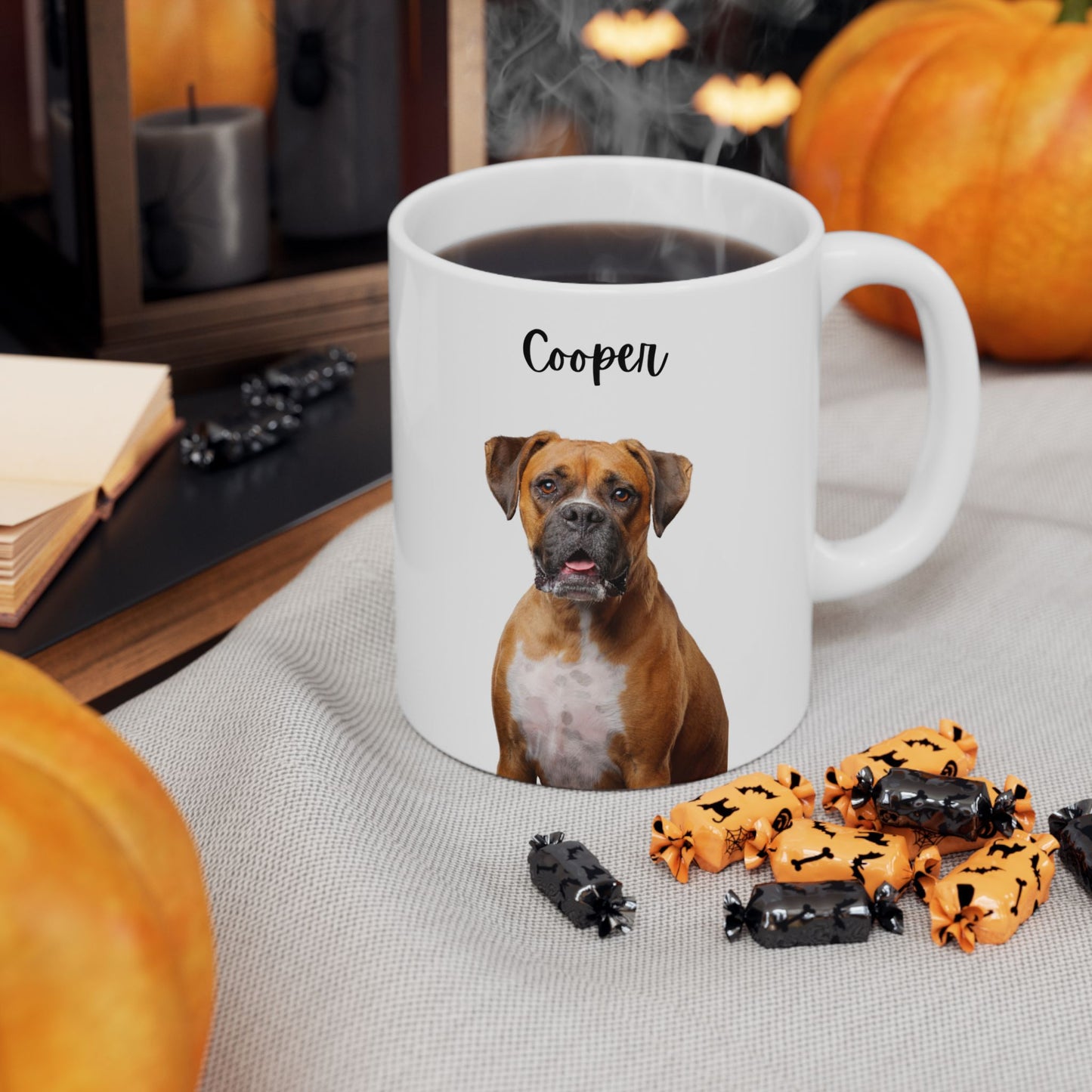 Personalized Dog Lover Mug, Cute Pet Gift, Coffee Cup, Animal Lover Present, Custom Ceramic Mug - 14176