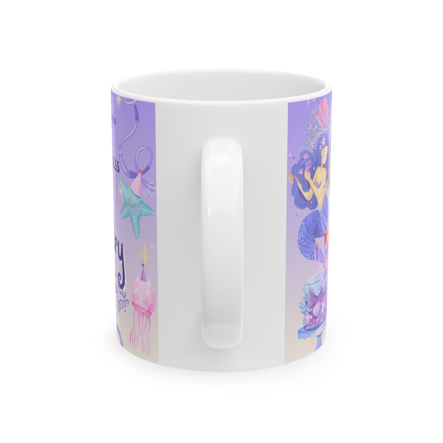 Personalized Birthday Ceramic Mug, Custom Photo Mug, Magical Unicorn Mug, Kids Birthday Gift, Fairy Tale Mug - 13979