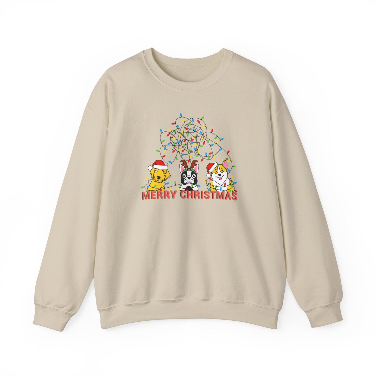 Dogs, Merry Christmas - Unisex Heavy Blend™ Crewneck Sweatshirt - 10175