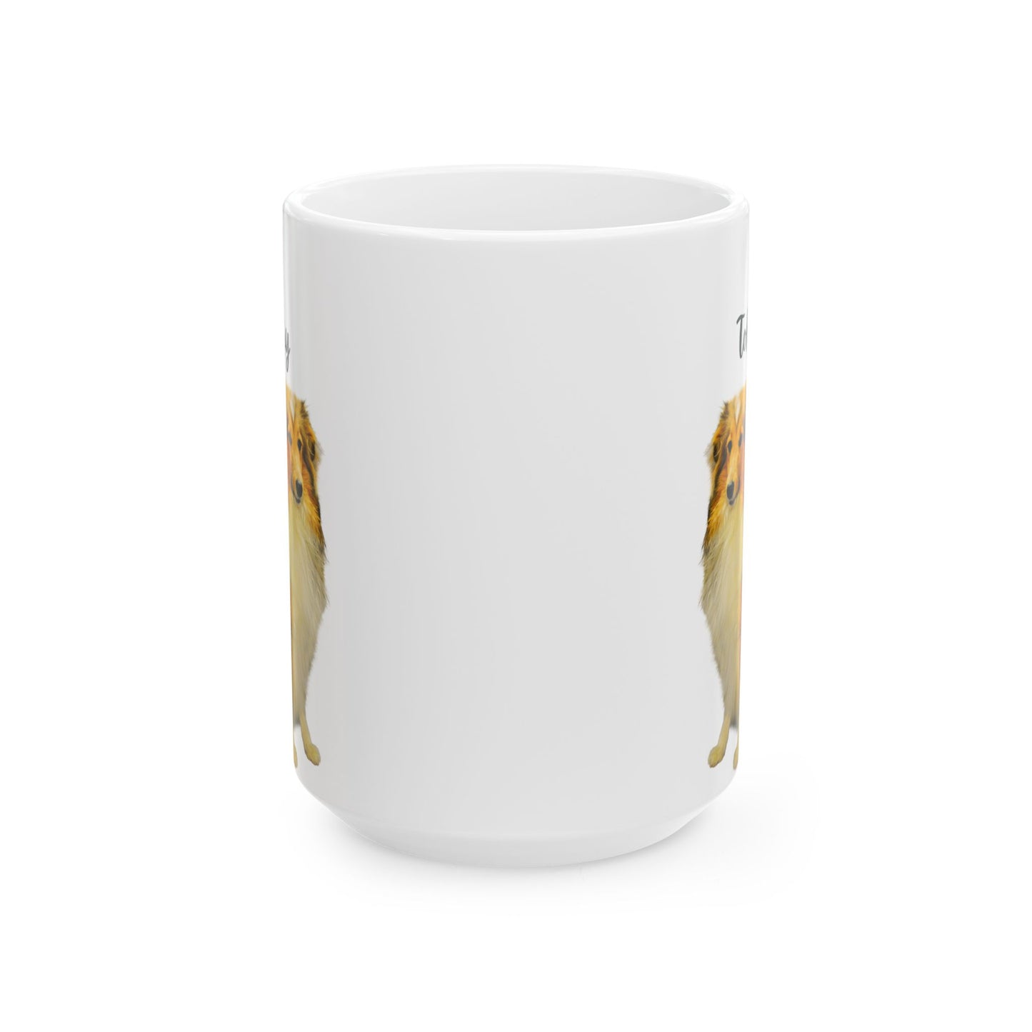 Custom Pet Portrait Ceramic Mug | Dog Lover Gift | Personalized Mug | Animal Lover Coffee Cup | Cute Pet Design - 14160