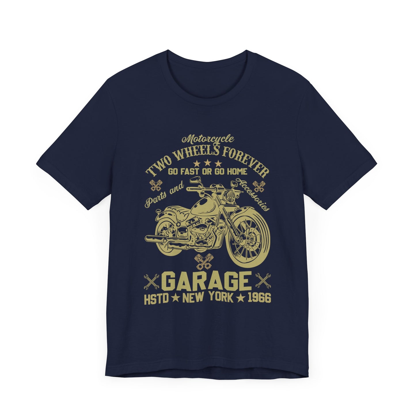 Motorcycle, Two Wheels Forever - Unisex Jersey Short Sleeve Tee