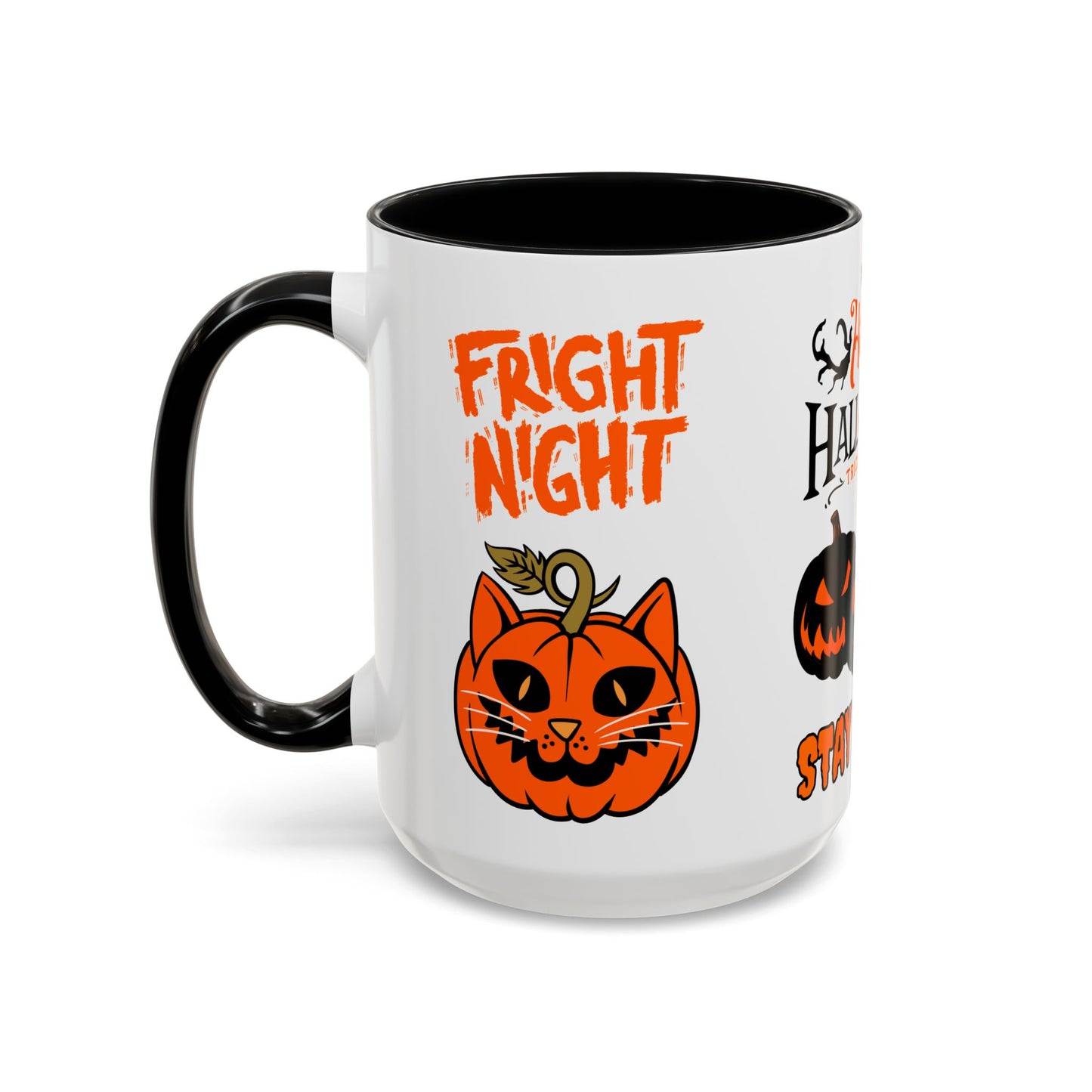 Happy Halloween, Stay Spooky - Accent Coffee Mug (11, 15oz)