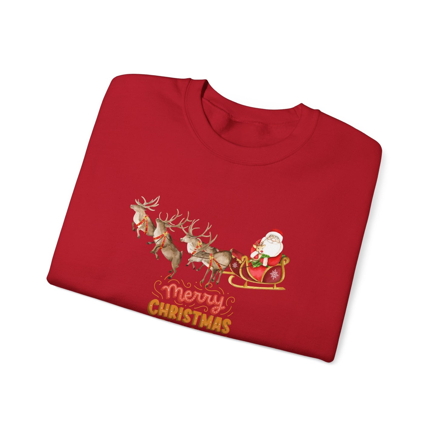 Santa & Reindeers - Unisex Heavy Blend™ Crewneck Sweatshirt - 10011