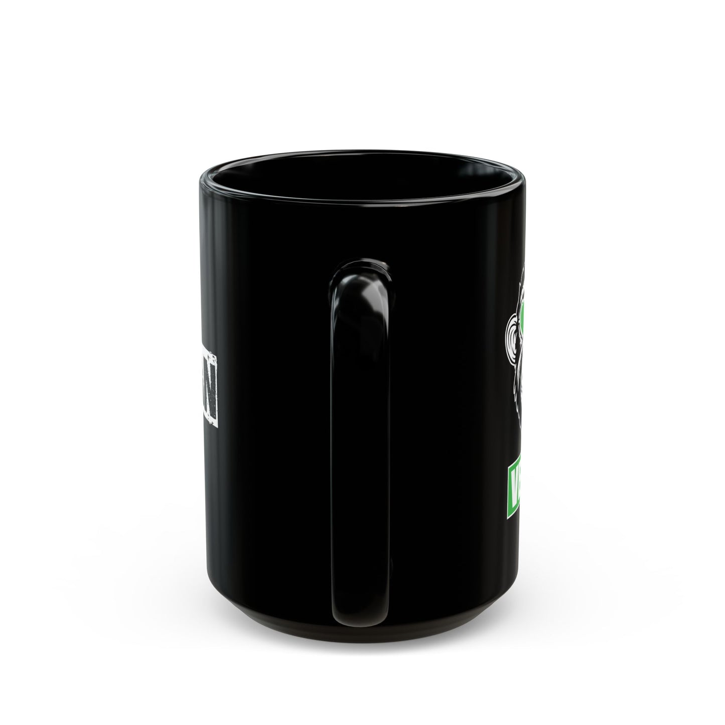 100% Natural & Healthy, Raised by Veggies - Black Mug (11oz, 15oz)