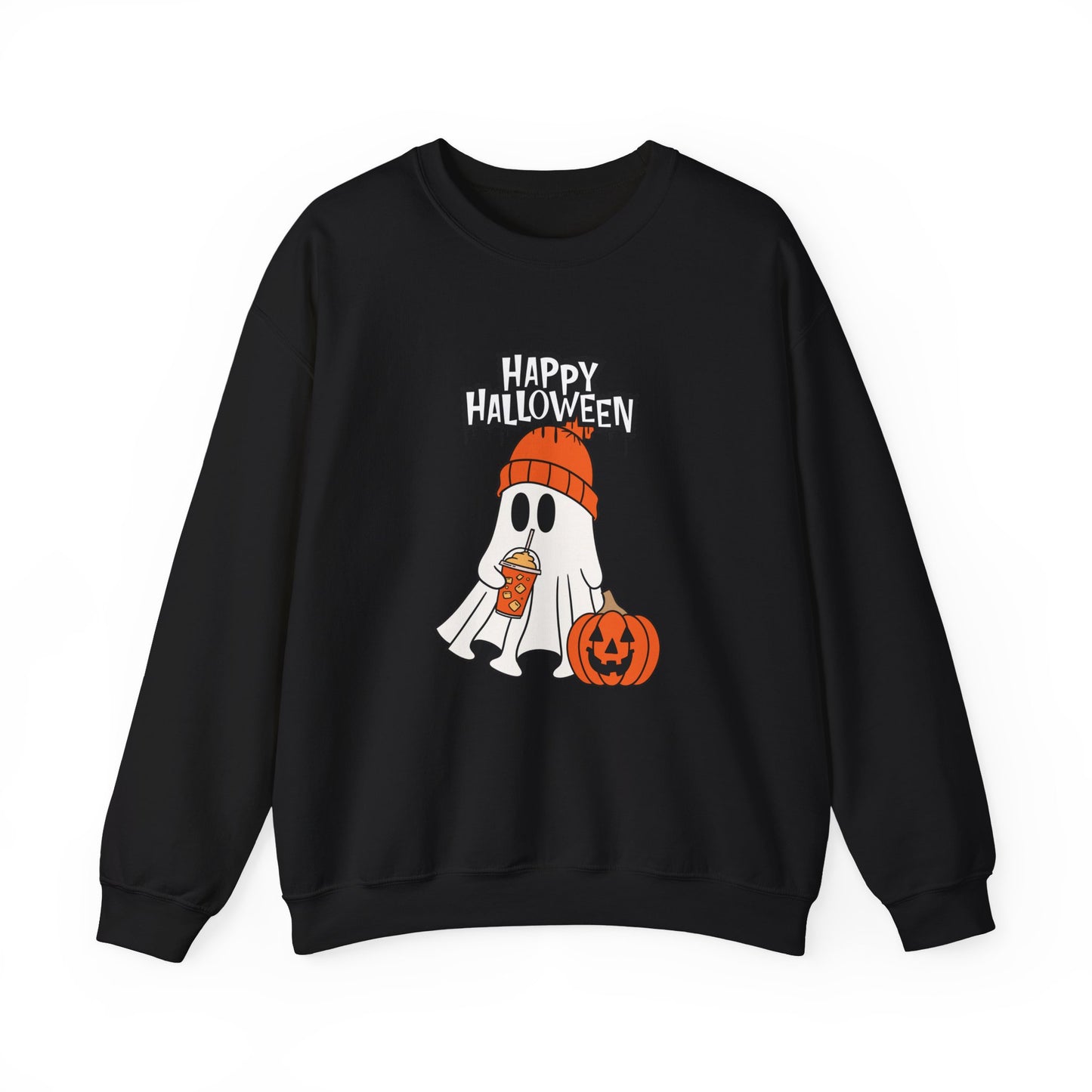 Happy Halloween, Ghost - Unisex Heavy Blend™ Crewneck Sweatshirt