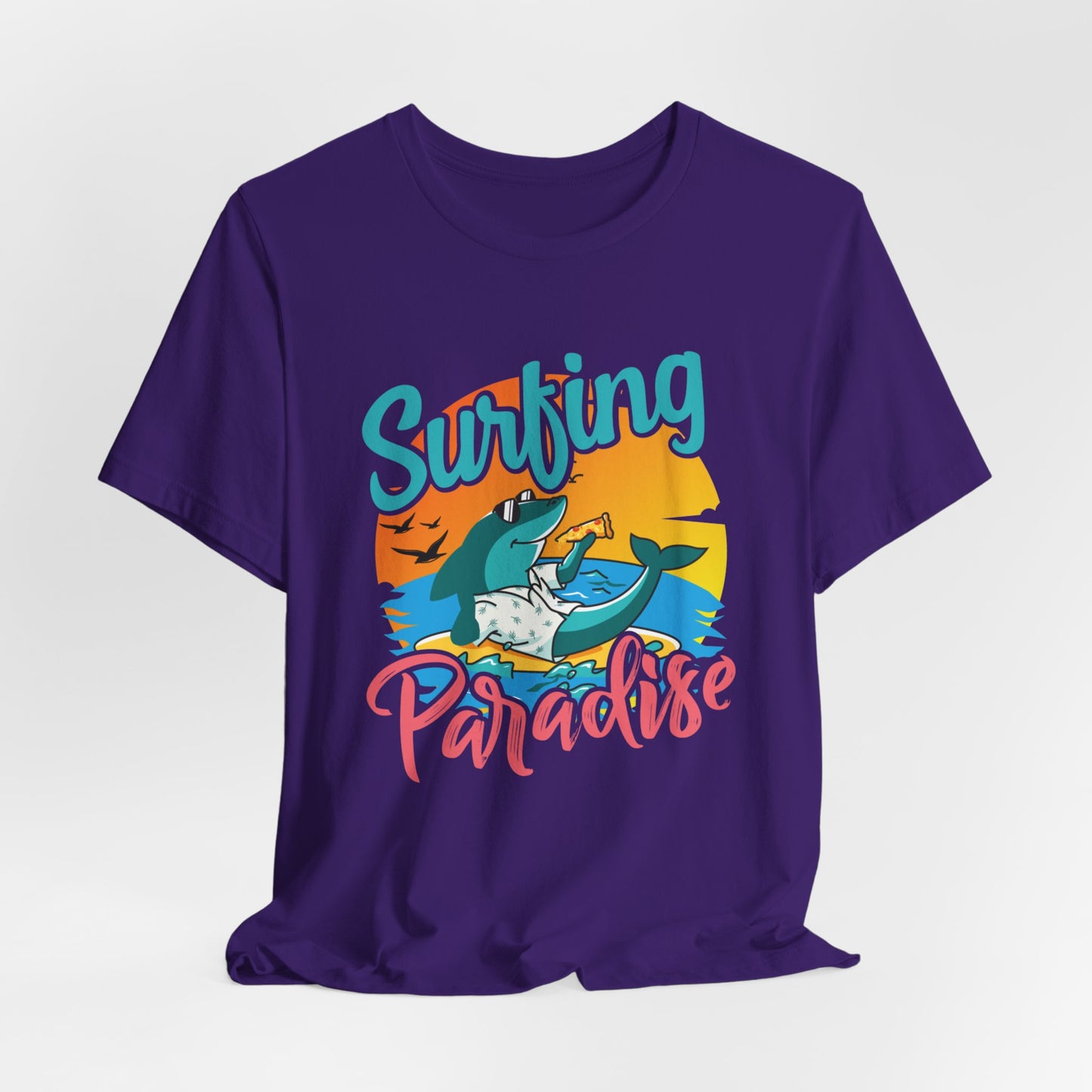 Surfing Paradise - Unisex Jersey Short Sleeve Tee - 13092