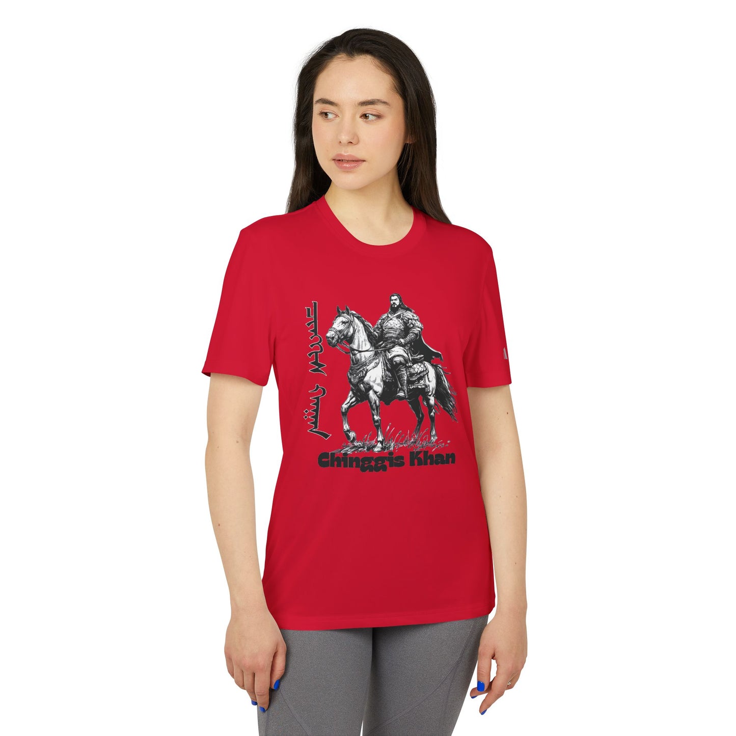 Mongolia: Chinggis Khan - Adidas Unisex Sport T-shirt