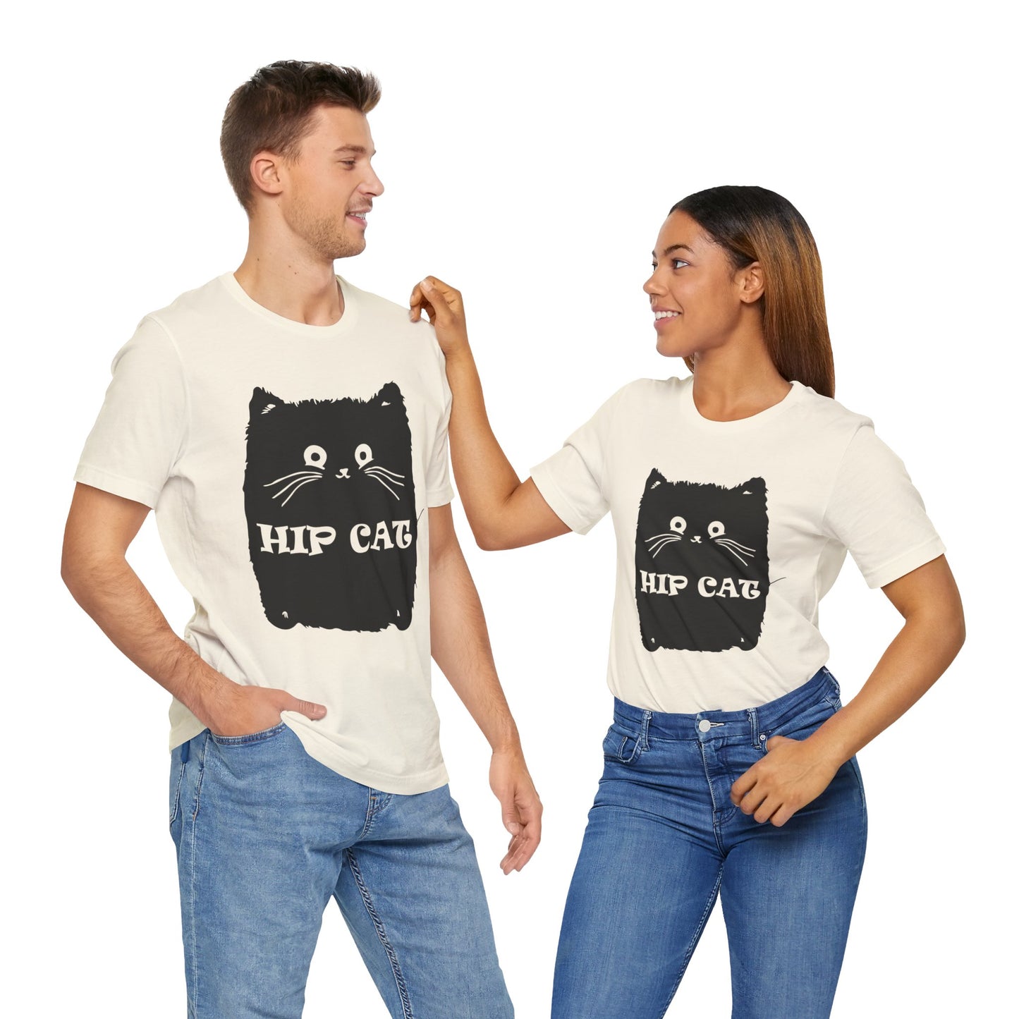 Hip Cat - Unisex Jersey Short Sleeve Tee