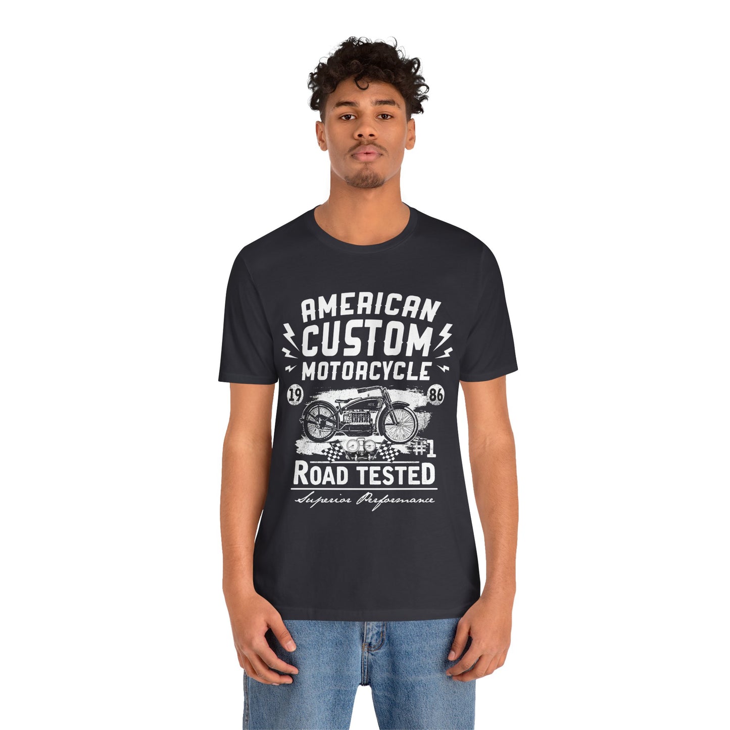 American Custom Motorcycle - Unisex Jersey Short Sleeve Tee - 13402